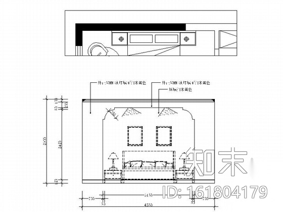 [江苏]128平美式简约风格三居室雅居CAD装修施工图（含效...cad施工图下载【ID:161804179】