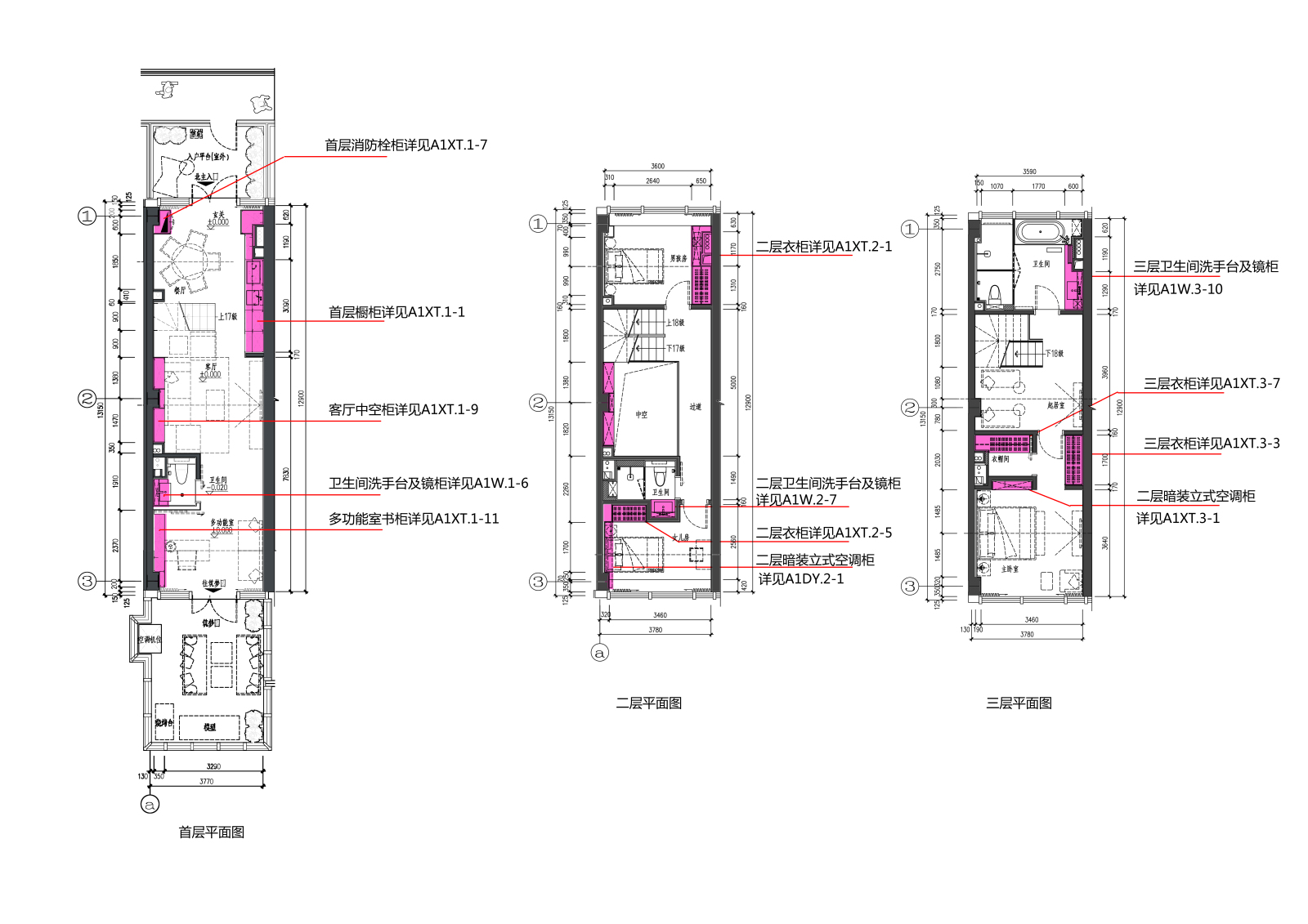 GBD-大兴万科天地鹿特丹loft样板房cad施工图下载【ID:56974774】