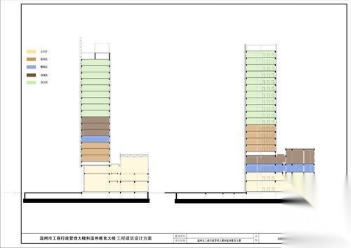 温州某办公大楼建筑方案设计文本cad施工图下载【ID:151402138】