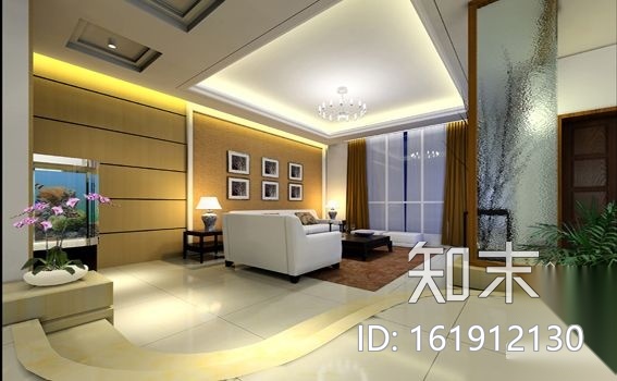 现代别墅装修图(含效果)cad施工图下载【ID:161912130】