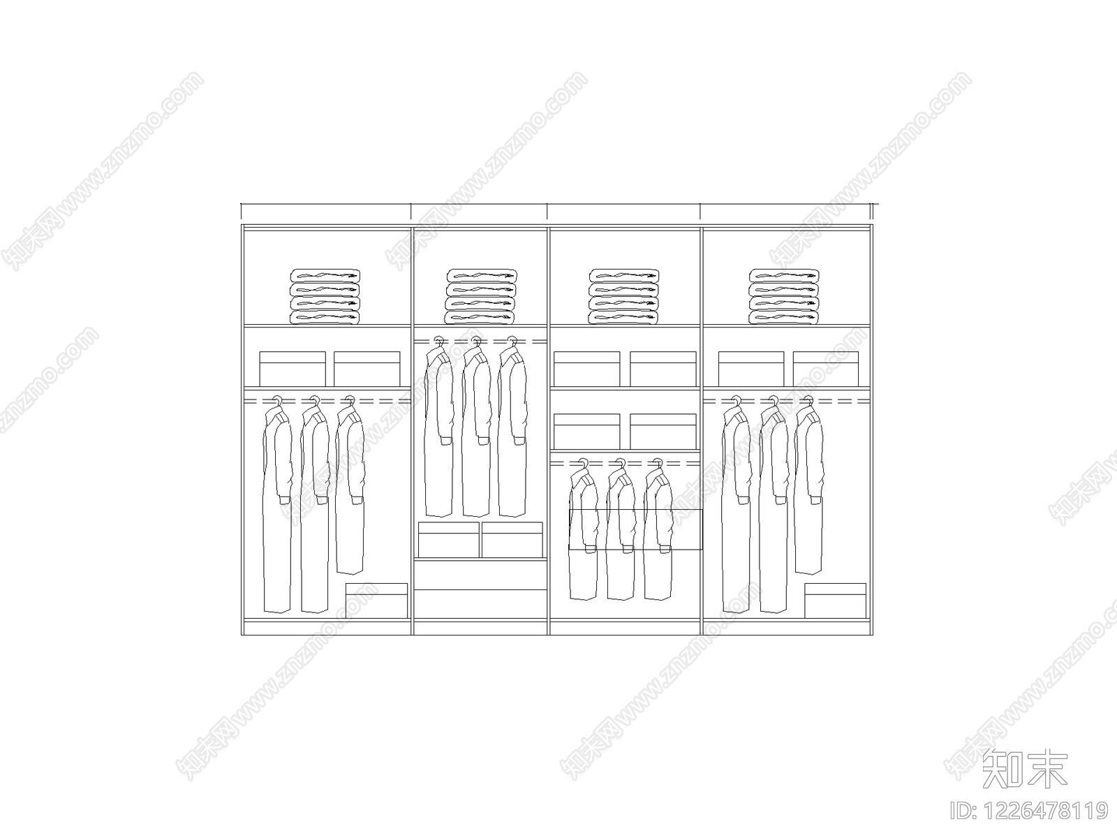柜子cad施工图下载【ID:1226478119】