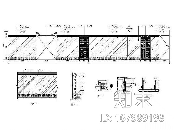 KTV走廊墙饰详图Ⅱ施工图下载【ID:167989193】