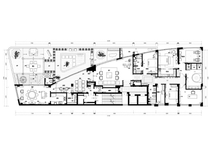 水岸名居家装设计完整施工图及效果图施工图下载【ID:161764142】