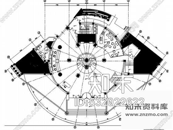 施工图湖北休闲假日酒店圆形大堂装修施工图含效果图施工图下载【ID:532022622】