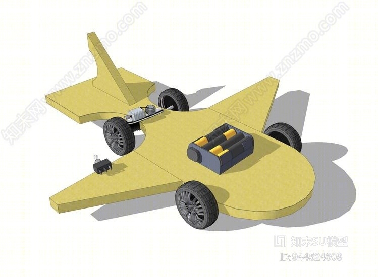 现代飞机模型SU模型下载【ID:944524609】