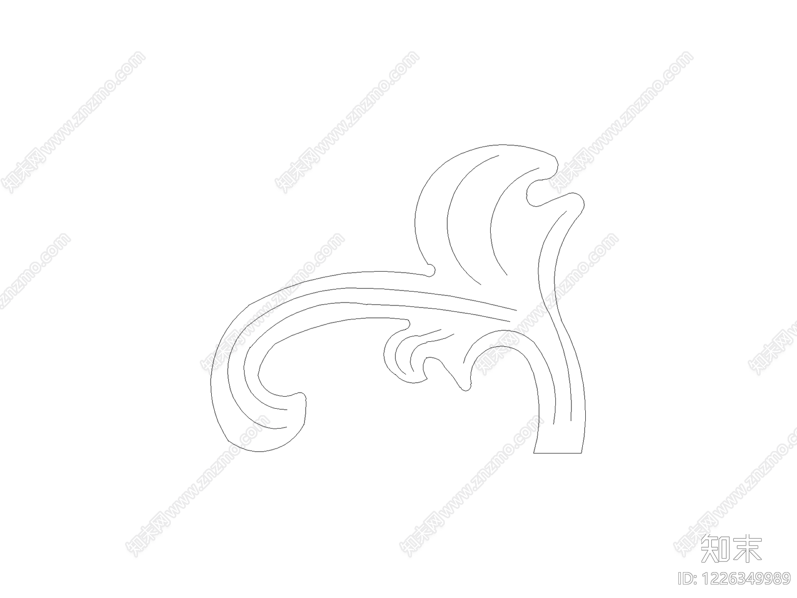 现代雕塑装饰构件CAD图纸
