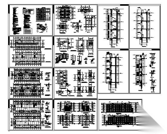 某四层办公综合楼建筑施工图cad施工图下载【ID:151434118】