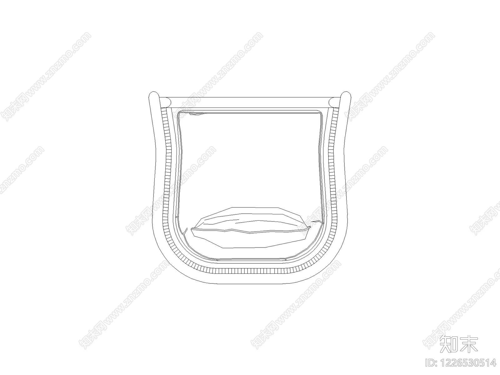 现代床CAD图纸