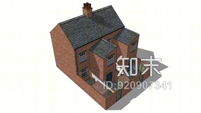梯田住宅SU模型下载【ID:920907341】