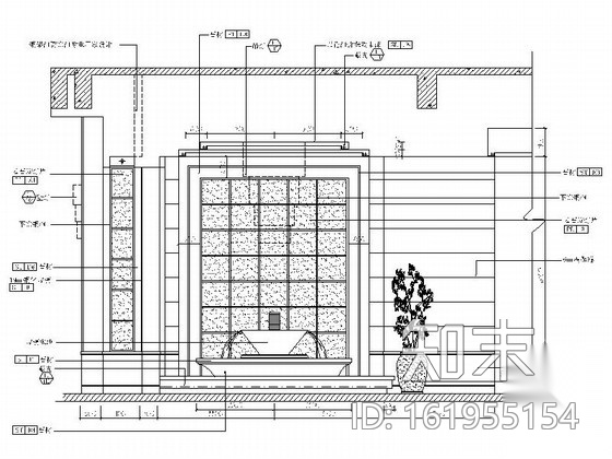 [成都]五星级豪华酒店大堂室内装修施工图（含实景）cad施工图下载【ID:161955154】