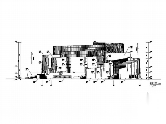 [辽宁]大型艺术中心建筑施工图（甲级设计院cad施工图下载【ID:165757176】