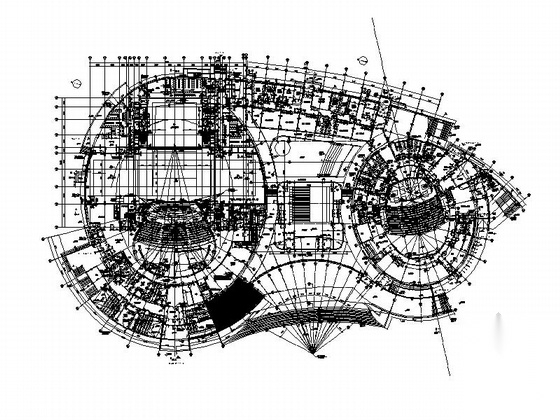 [辽宁]大型艺术中心建筑施工图（甲级设计院cad施工图下载【ID:165757176】