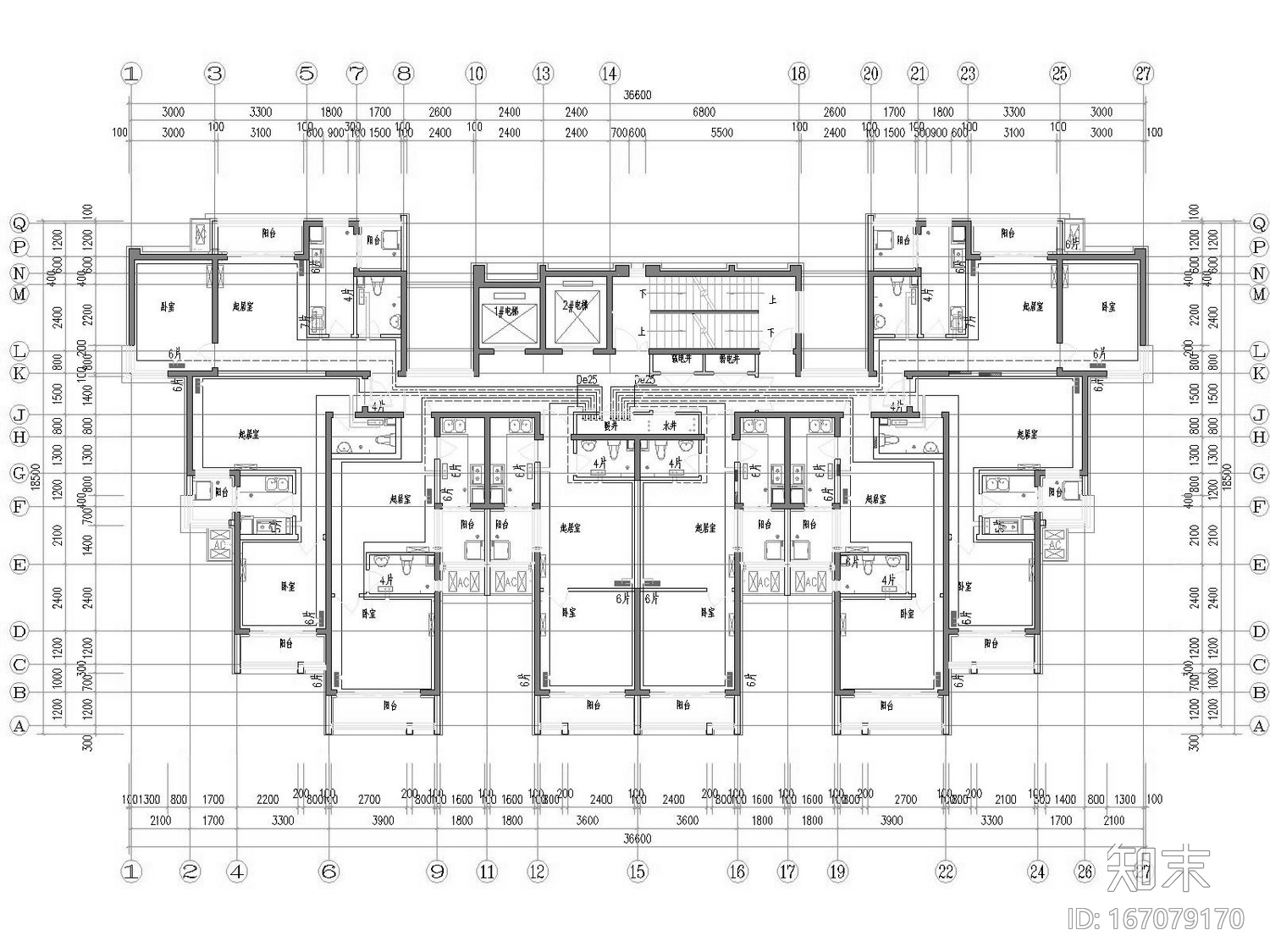 [山东]多栋高层住宅小区采暖通风及防排烟系统设计施工图cad施工图下载【ID:167079170】