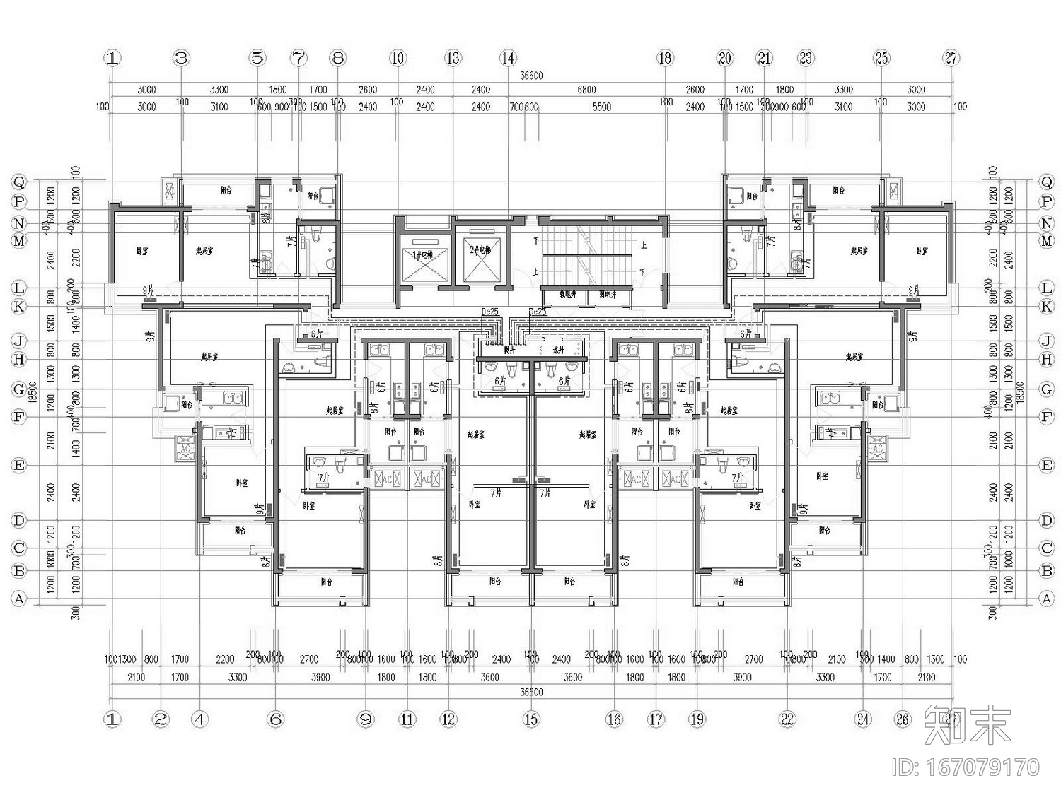 [山东]多栋高层住宅小区采暖通风及防排烟系统设计施工图cad施工图下载【ID:167079170】