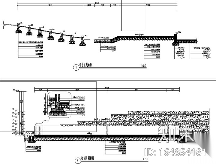 [浙江]某中学校园环境景观改造设计施工图cad施工图下载【ID:164854181】