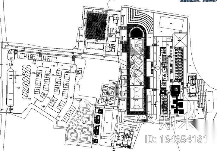 [浙江]某中学校园环境景观改造设计施工图cad施工图下载【ID:164854181】