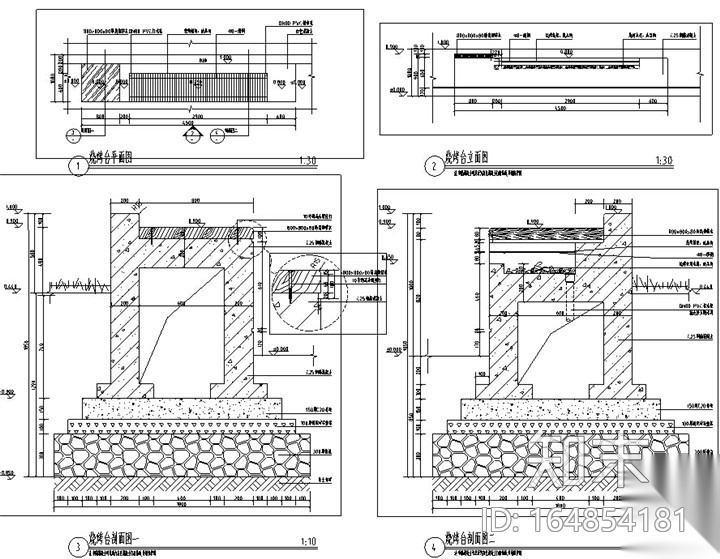 [浙江]某中学校园环境景观改造设计施工图cad施工图下载【ID:164854181】