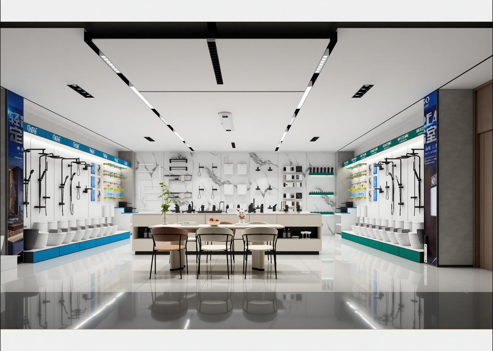 现代卫浴展厅3D模型下载【ID:1215013586】