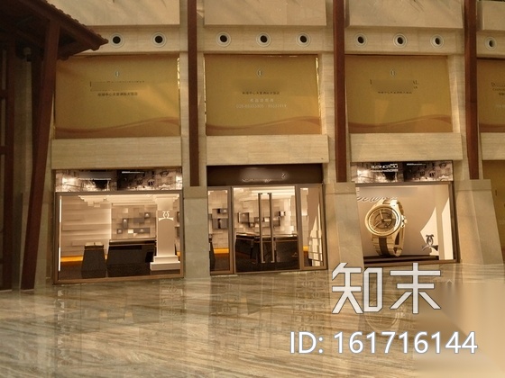 [成都]某奢华手表精品店室内装修施工图（含效果）cad施工图下载【ID:161716144】