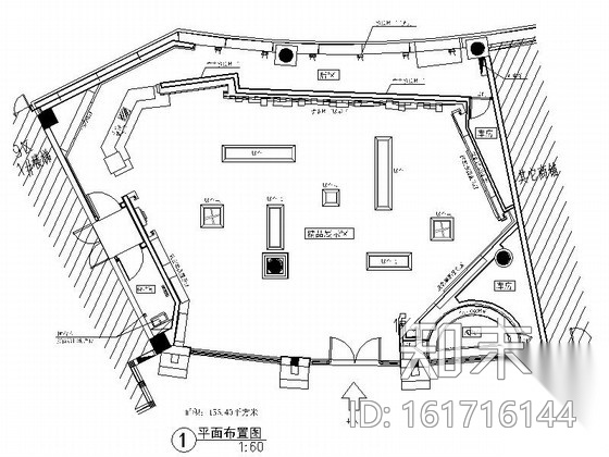 [成都]某奢华手表精品店室内装修施工图（含效果）施工图下载【ID:161716144】