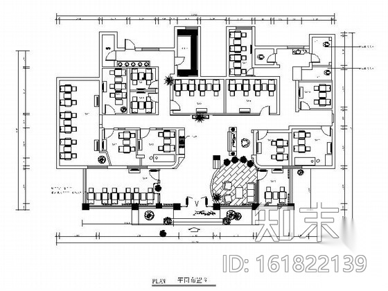 [湖北]足浴保健会所室内装修图cad施工图下载【ID:161822139】