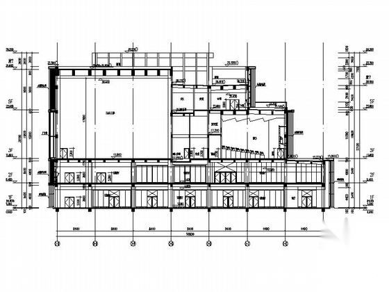 [广东] 9层现代风格文化阅览中心建筑施工图（20...cad施工图下载【ID:166064184】