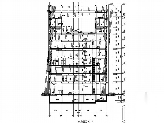 [广东] 9层现代风格文化阅览中心建筑施工图（20...cad施工图下载【ID:166064184】