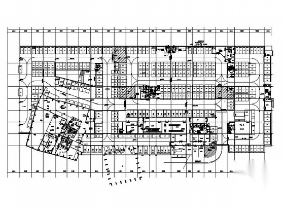 [广东] 9层现代风格文化阅览中心建筑施工图（20...cad施工图下载【ID:166064184】