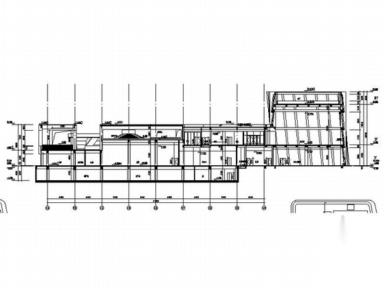 [广东] 9层现代风格文化阅览中心建筑施工图（20...cad施工图下载【ID:166064184】