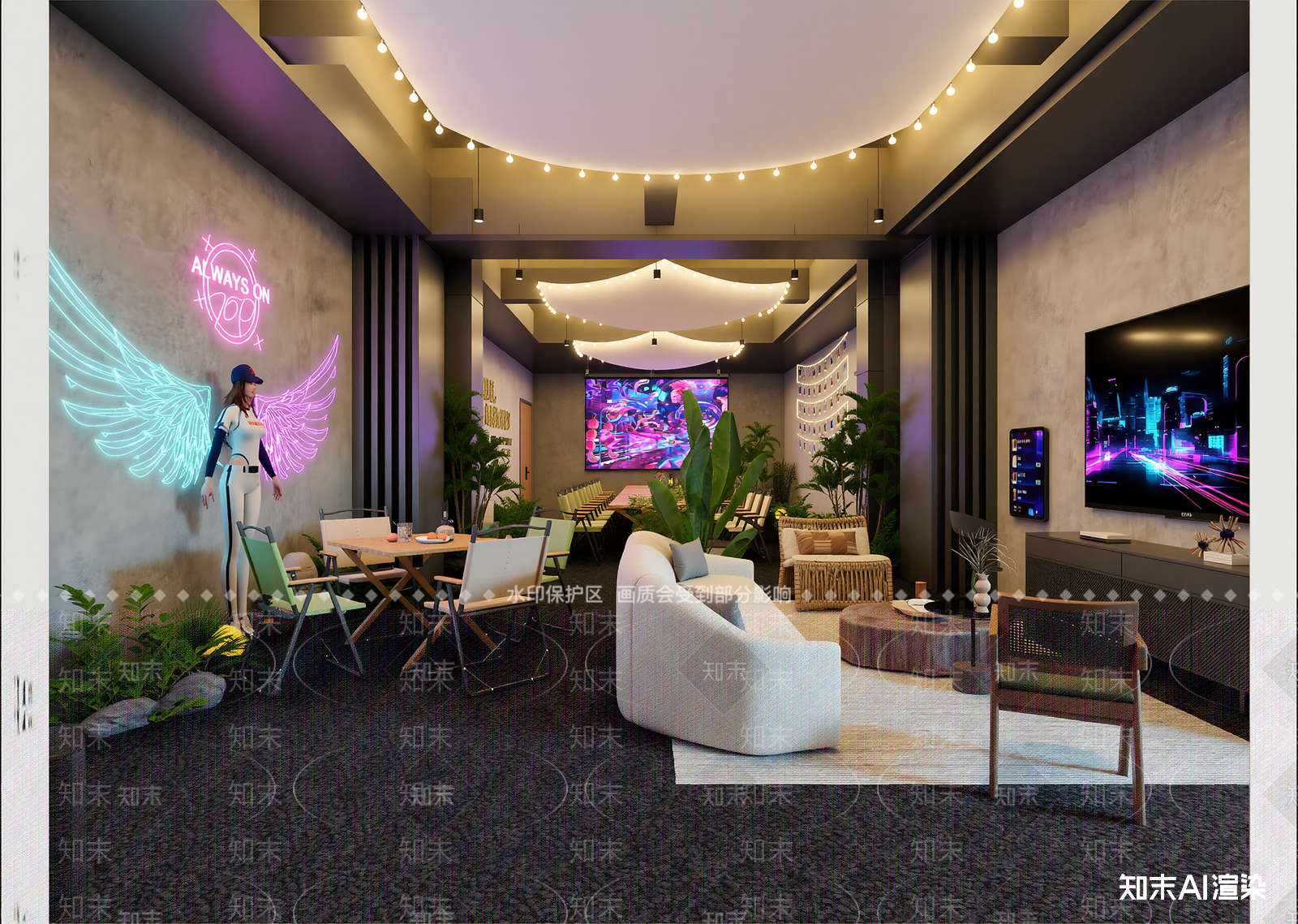 现代酒吧3D模型下载【ID:1214266237】