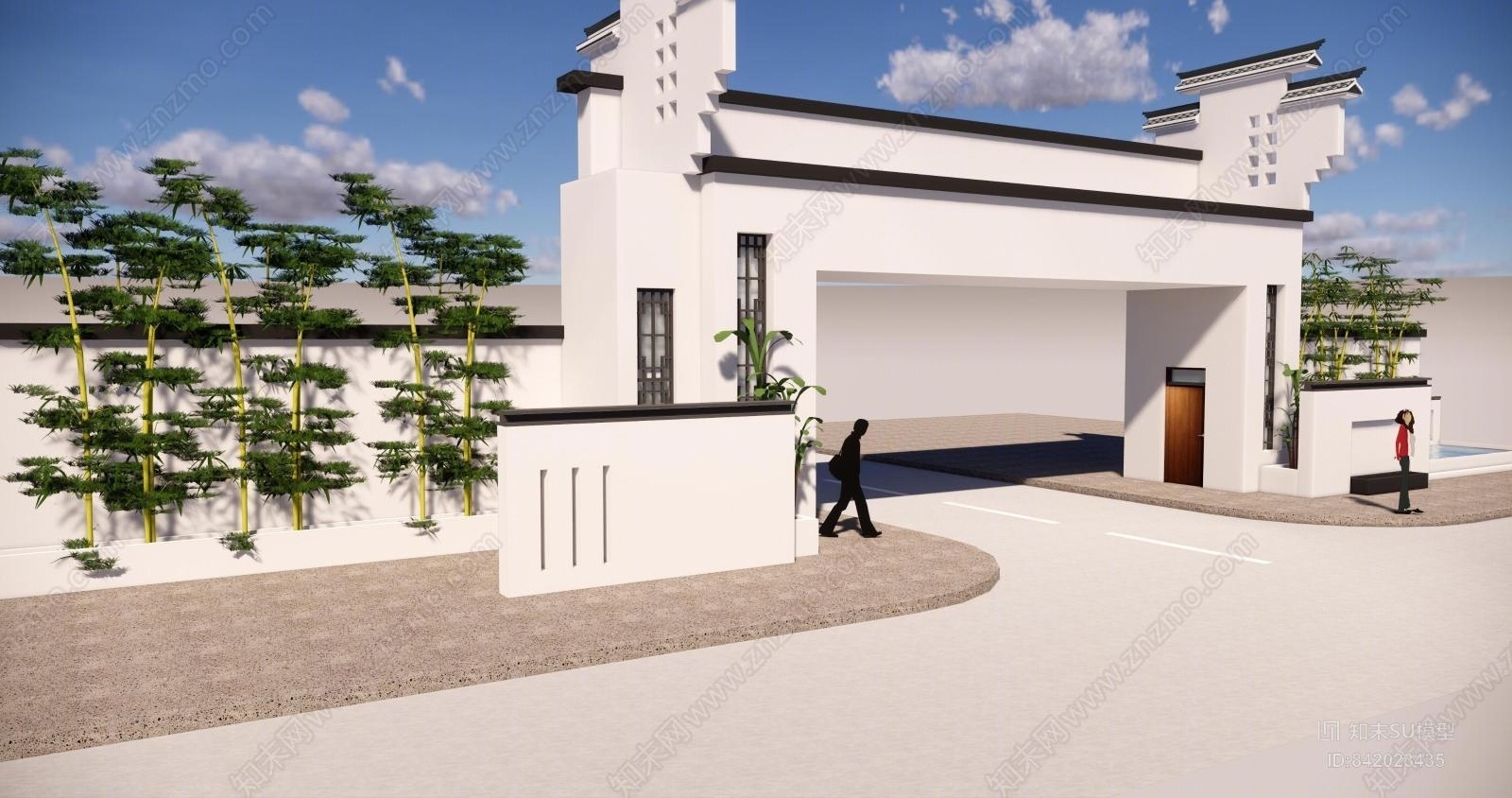 特色大门SU模型下载【ID:842023435】