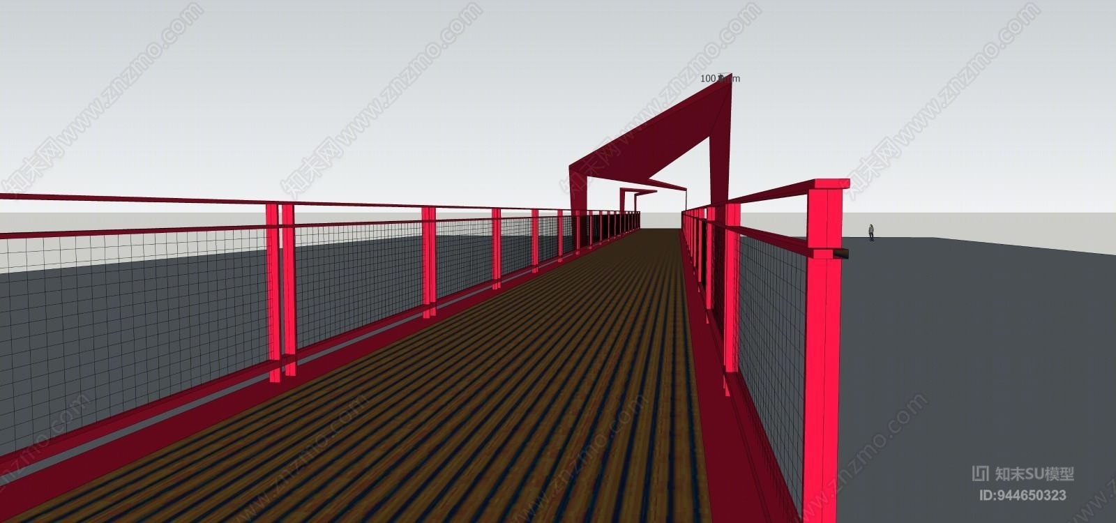 现代风格折纸桥SU模型下载【ID:944650323】
