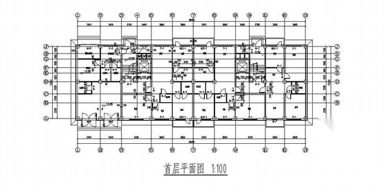 [佳木斯]某一梯两户十层住宅建筑施工图cad施工图下载【ID:167213173】