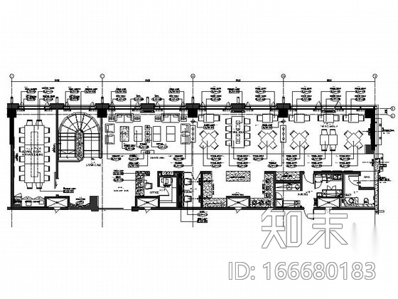 [上海]现代简约酒店休闲区设计CAD施工图cad施工图下载【ID:166680183】