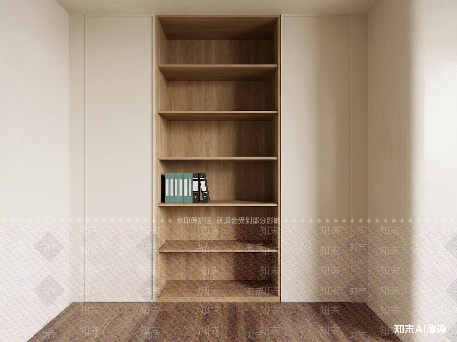 开放式储物架书房3D模型下载【ID:1227424934】
