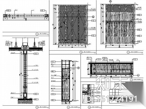 中餐厅大型VIP包厢室内装修图cad施工图下载【ID:161774191】