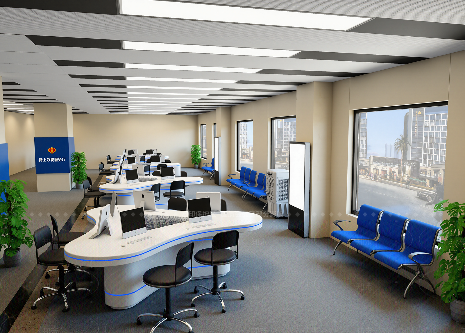 现代银行3D模型下载【ID:1214637998】