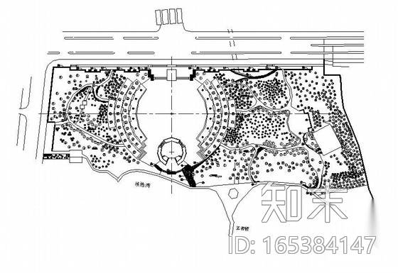 河北广场全套施工图cad施工图下载【ID:165384147】