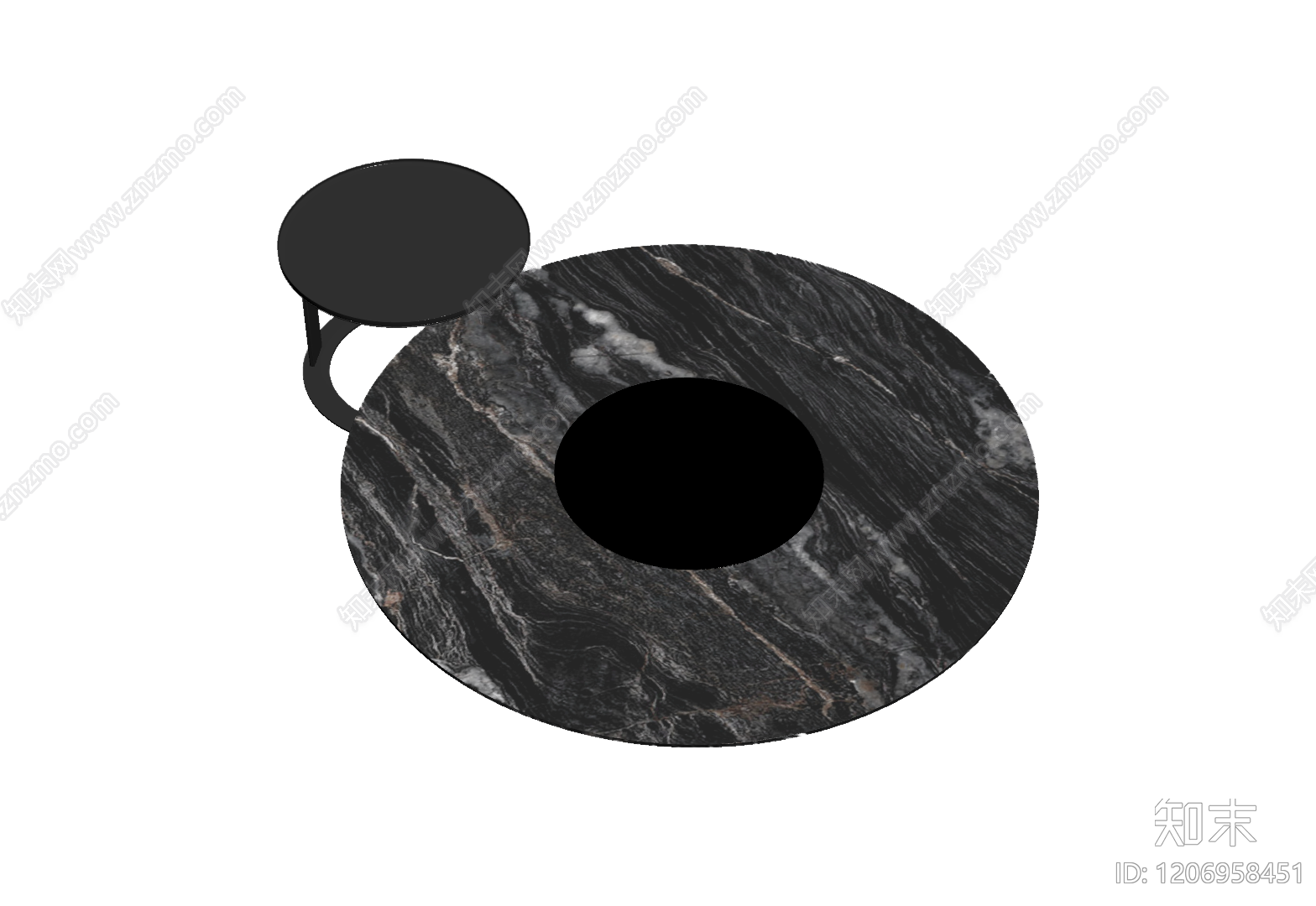 大理石茶几组合3D模型下载【ID:1206958451】