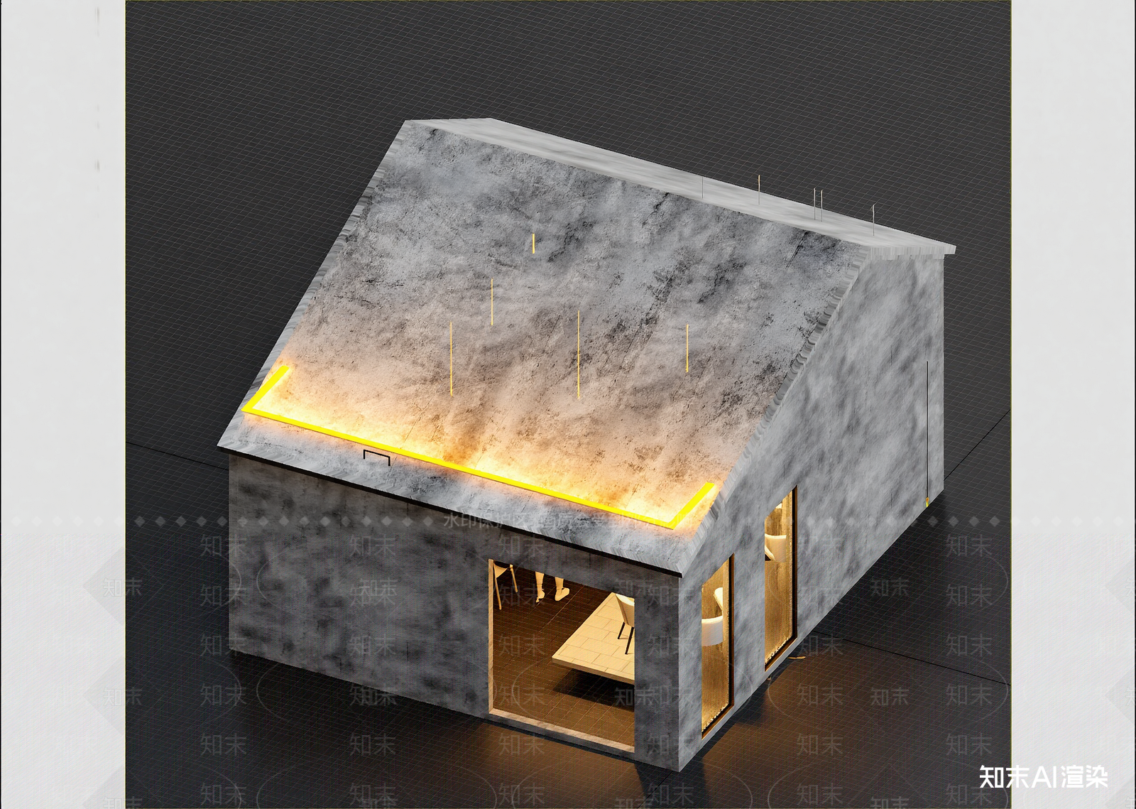现代艺术风格建筑3D模型下载【ID:1214403742】