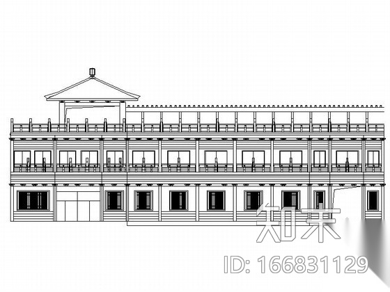 [仿古建]海盐某二层古玩交易市场建筑方案图施工图下载【ID:166831129】