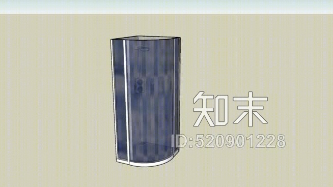 现代街角淋浴器SU模型下载【ID:520901228】