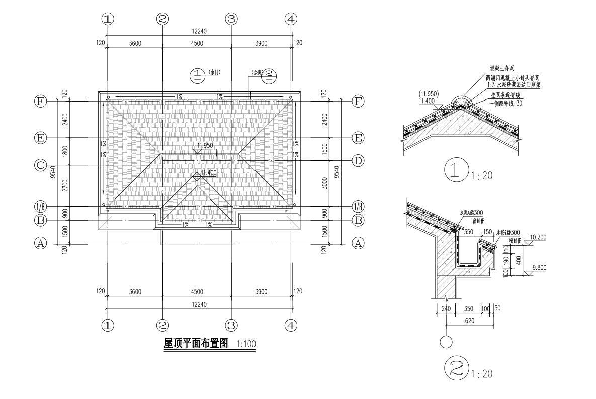 三层新农村砖混结构别墅自建房建筑施工图下载【ID:149863164】