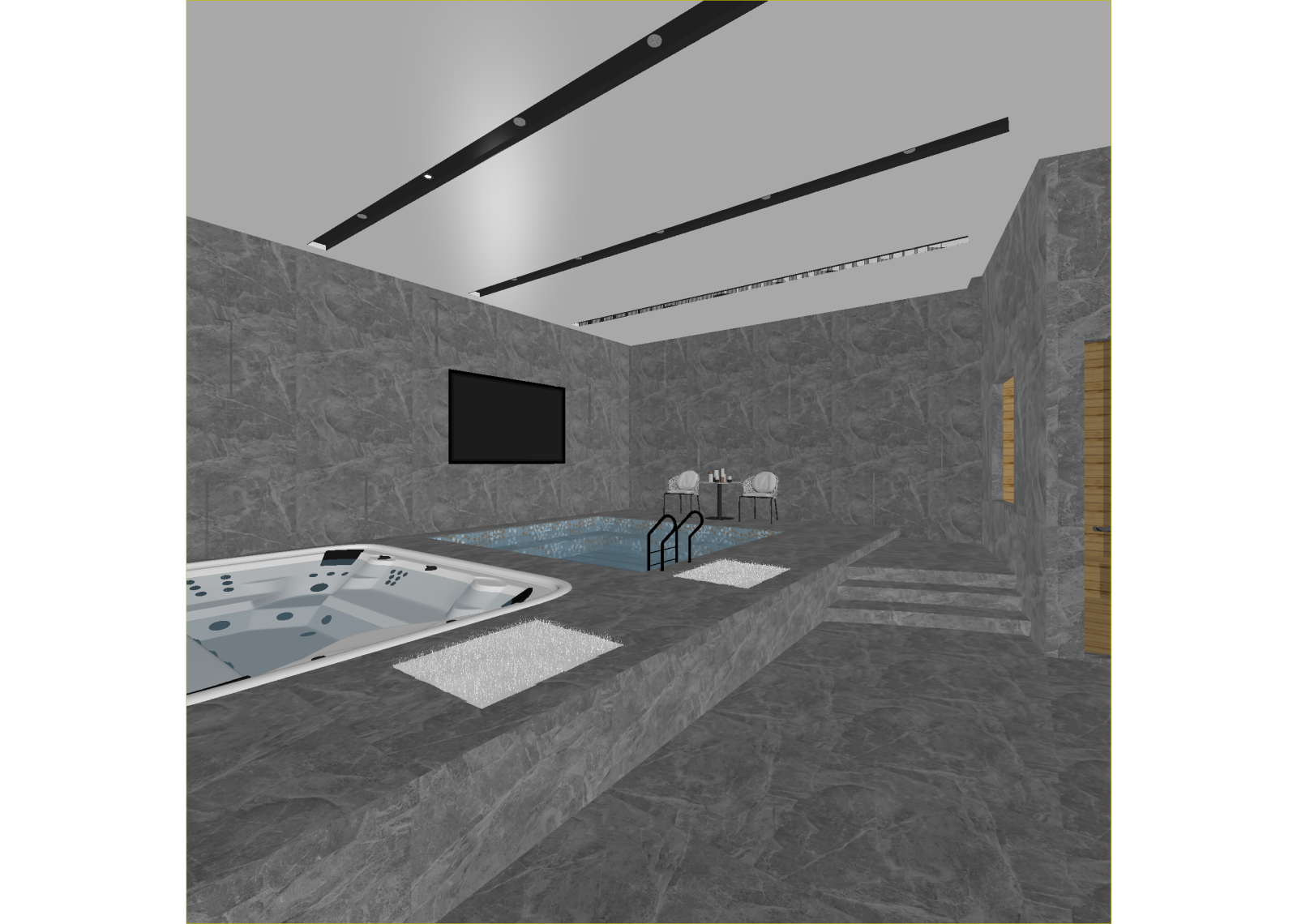 现代足浴店3D模型下载【ID:1214626947】