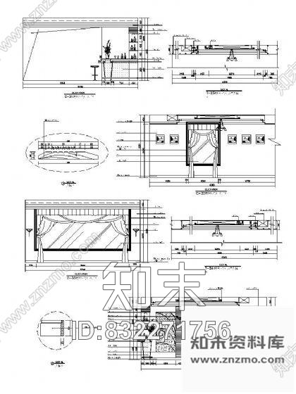 图块/节点豪华别墅鸡尾酒室详图cad施工图下载【ID:832271756】