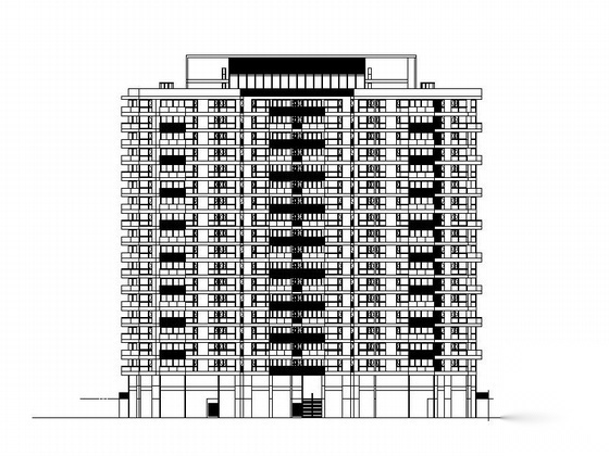 [深圳]某金地网球花园一期公寓建筑施工图cad施工图下载【ID:166700121】
