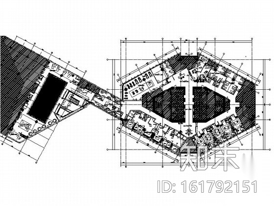 [福州]首家国际白金五星级酒店康体中心施工图cad施工图下载【ID:161792151】