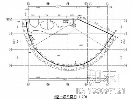 售楼处点式玻璃幕墙竣工图cad施工图下载【ID:166097121】