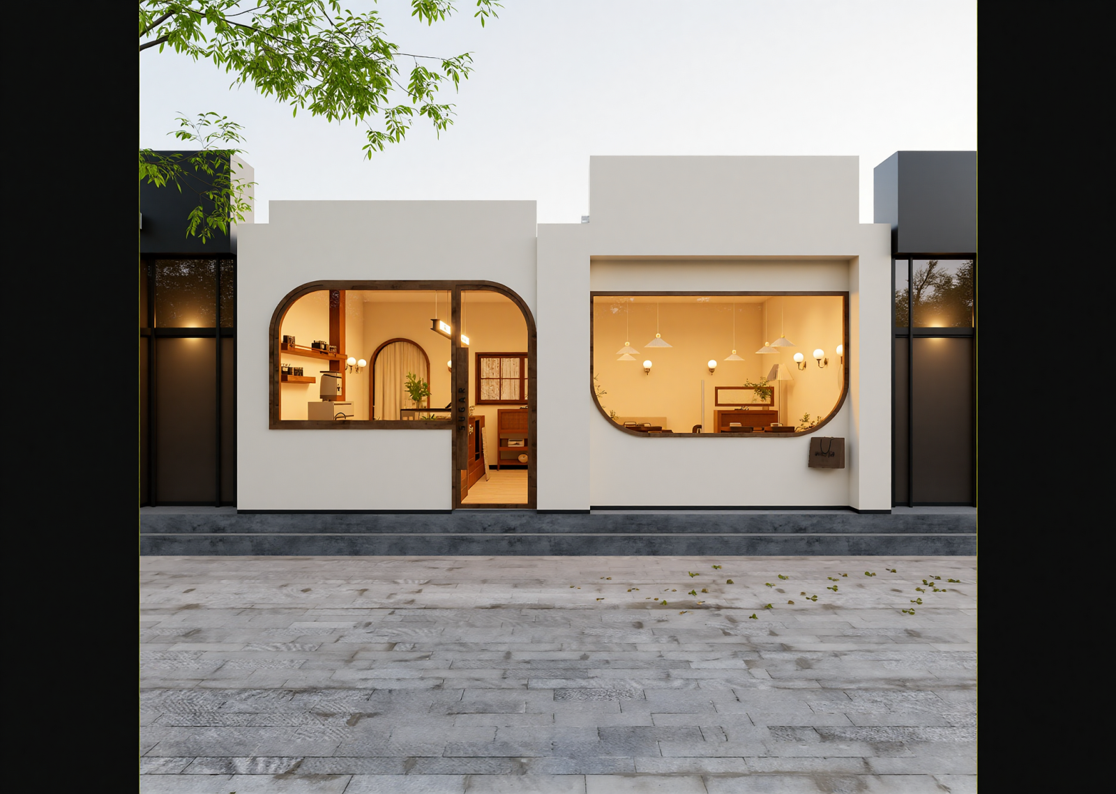 现代售楼处外观3D模型下载【ID:1214780280】