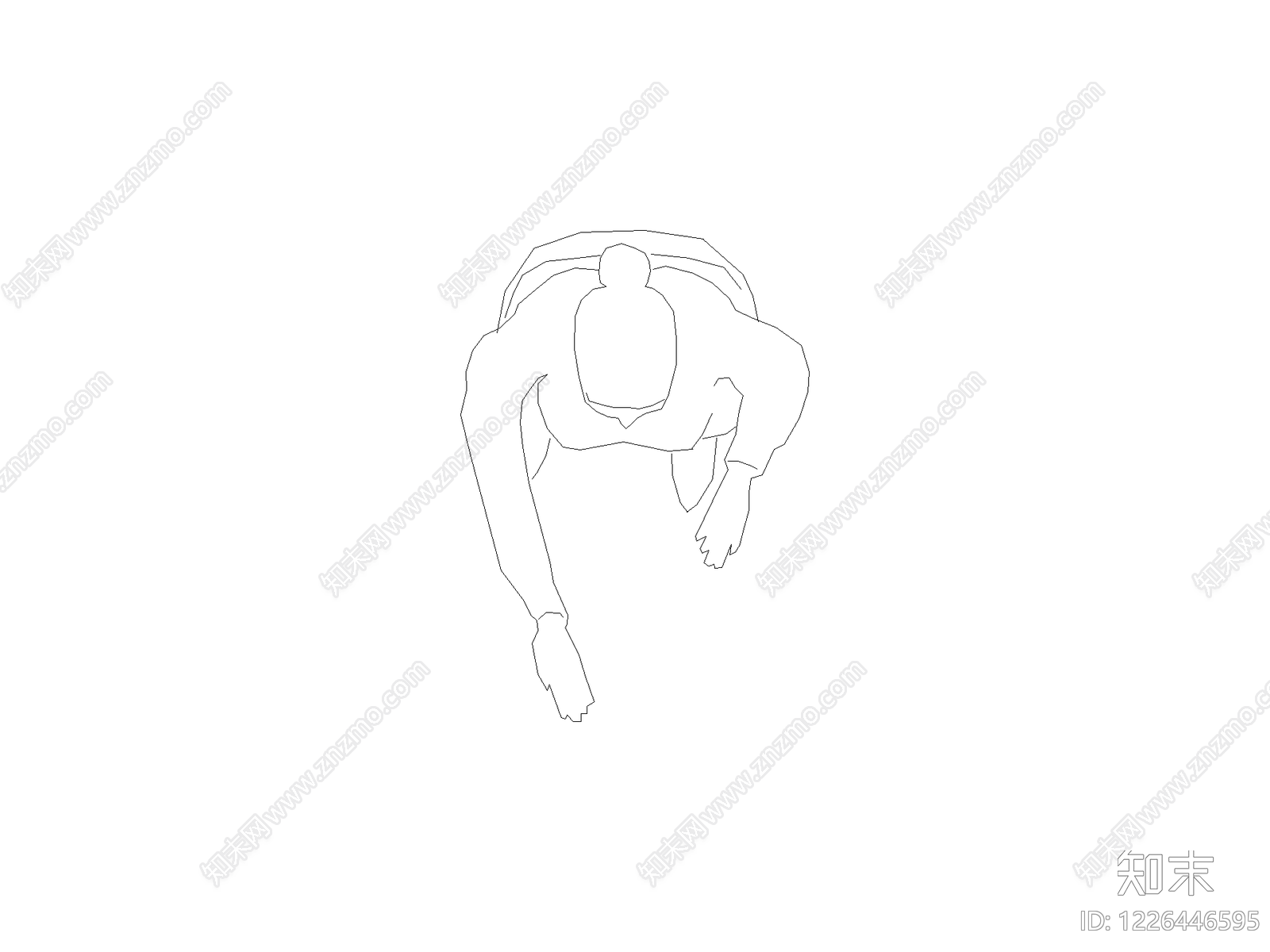 现代人物CAD图纸